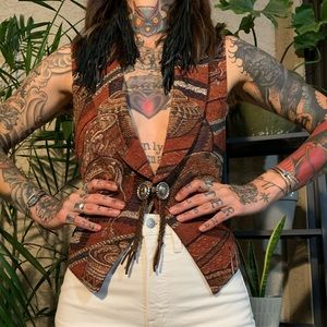 Vintage western vest